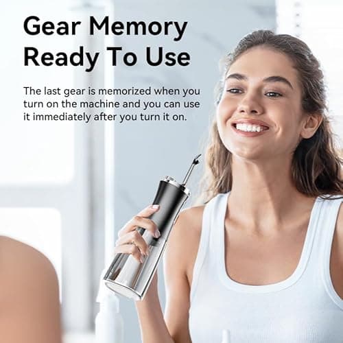 Operan Water Flossers for Teeth Cleaning 350ml Large Water Tank Capacity Water Dental Flossers Portable Rechargeable Oral Irrigator IPX7 Waterproof for Home Travel Android & iOS Supported 7