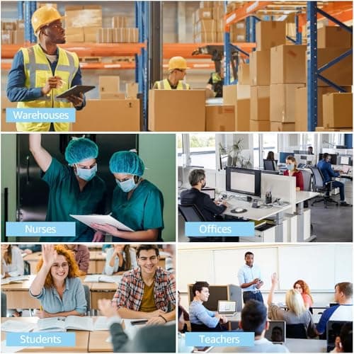 MIVIDE Clipboards, 23 Pack Hardboard Office Wood Clipboards Bulk, Letter Size Clipboard with Low Profile Clip, Clipboard with Hang for Classroom, School, Home, Office Supply 7