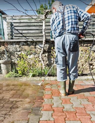 PowerSmart Gas Pressure Washer 3400 PSI, 2.5 GPM Gas Powered Pressure Washer, 212CC Engine, 10" Wheels, 5 Nozzles for Patio, Car, Driveway, Fence & Home Cleaning 5