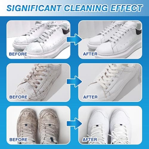 YKDILYHH Shoe Cleaner,White Shoe Cleaner Kit,200ml Sneaker Cleaner,Suede Shoe Cleaner,Shoe Cleaning Kit for Leather Shoes,Tennis Shoe 5
