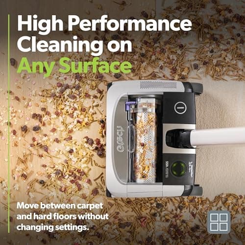 Gtech AirRAM Platinum Cordless Vacuum Cleaner - Includes Anti-Hair Wrap Brush Bar - Perfect for Carpet and Hardwood Floors - Rechargeable 22v Li-ion Battery - Lightweight (7 lbs.) 6