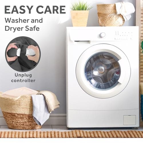 Sunbeam Electric Throw Royal Posh Velvet Heated Blanket, 4 Heat Settings, 4-Hour Auto Shut-Off, Fast Heating, Lush, Silky, and Ultra Comfy, Champagne Color, 50" x 60" 9