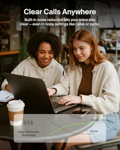 Belkin SoundForm Active Noise Cancelling Earbuds Wired with USB C Connector, IPX5-Rated, in-Ear Earphones w/Microphone for iPhone 17/16/15, iPad mini, Galaxy S25, Google Pixel 10, & More - Black 6