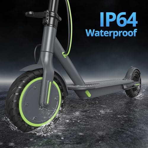 Roinside Electric Scooter - 8.5" Solid Tires, 350W Motor, Up to 19 MPH& 16 Miles Long-Range Commuting Folding E-Scooter for Adults with Dual Braking System and Smart App 5