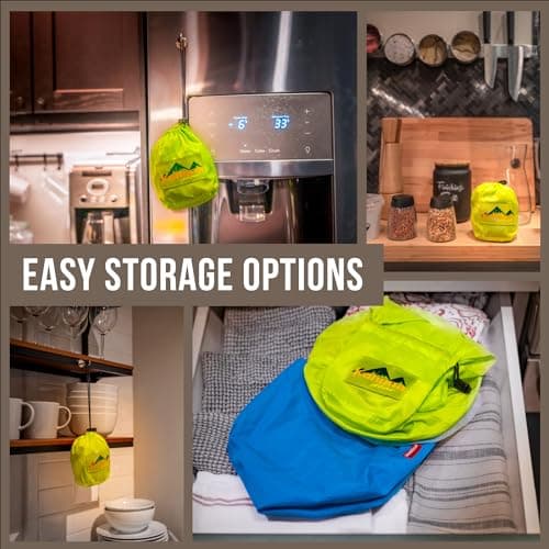 Saladzilla by Kahuna Gear: Large Salad Spinner, 2 Gallon Capacity (8 Qt.), Collapsible & Portable [Vegetable/Sprouts/Microgreen/Herb Dryer] Durable BPA-Free Fabric 5