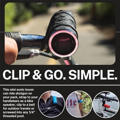 Outdoor Tech - Buckshot 2.0 Bluetooth Speaker, Red - Portable Speaker, Rugged Waterproof Wireless - Perfect for Biking, Boats, Camping, Hiking, Pool, Beach, Golf Cart 5