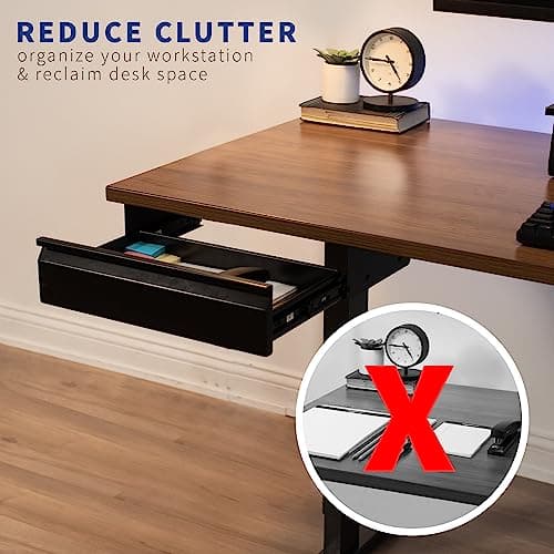 VIVO 16 inch Under Desk Slide Out Drawer without Shell, Home Office Storage Organizer, Black, DESK-AC03A-B 6