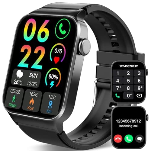 STECEi Smart Watch for Men Women Bluetooth Call, 1.85" HD Screen Smartwatch with Heart Rate/Sleep Monitor, 110+ Sport Modes Activity Trackers IP68 Waterproof