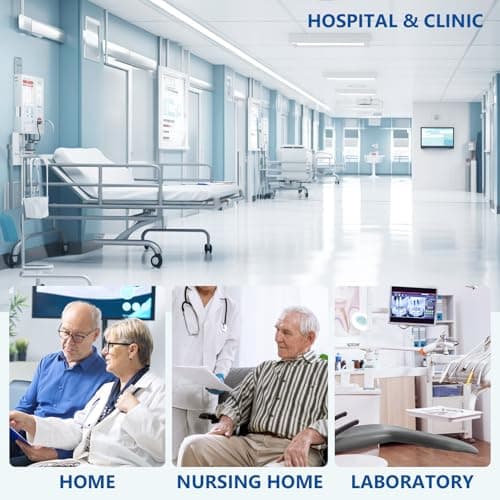 Helsevesen Blood Drawing Phlebotomy Chair, Comfortable Padded Lab Draw Chair with Adjustable Armrest (Black) 7