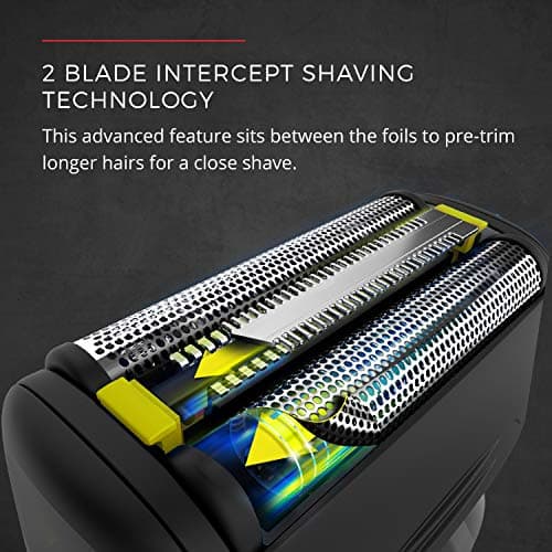 Remington Virtually Indestructible Foil Shaver for male 5100 PF7855, Yellow 5