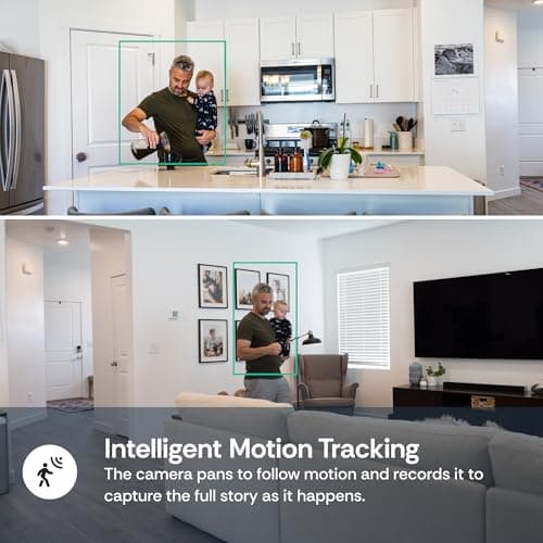 Luna Indoor Camera 360-Degree Pan/Tilt, Pet/Person/Vehicle AI Motion Detection, Plug-in, Night Vision, Two Way Audio, Cloud Storage, Wi-Fi Camera for Room Office Smart Home Security (White) 6