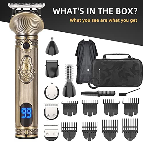 REHOYO Beard Trimmer for Men, Travel Electric Shavers for Men with Case, Cordless Hair Clipper, Mens Grooming Kit for Mustache Body Nose Face - 180 Mins Shaving, Gifts for Him & Father 7