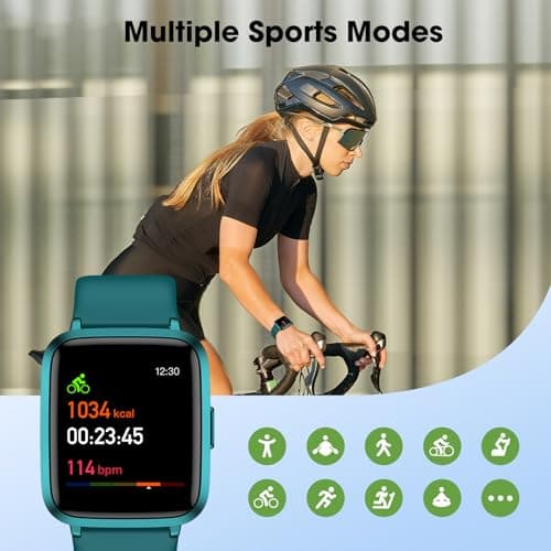 LIVIKEY Fitness Tracker Watch with Heart Rate Monitor, Activity Tracker with Pedometer, Sleep Monitor, Calories & Step Counter, IP68 Waterproof Smart Watches for Women Men Fitness Watch for Sports 6
