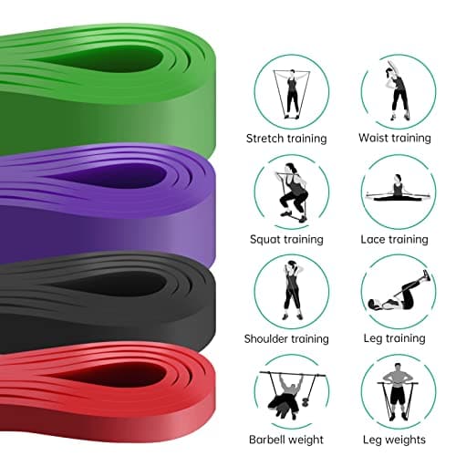 Resistance Band, Pull Up Bands, Pull Up Assistance Bands, Workout Bands, Exercise Bands, Resistance Bands Set for Legs, Working Out, Muscle Training, Physical Therapy, Shape Body, Men and Women 6