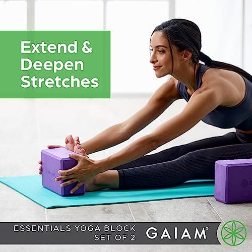 Gaiam Yoga Block - Supportive Latex-Free Eva Foam - Soft Non-Slip Surface with Beveled Edges for Yoga, Pilates, Meditation - Yoga Accessories for Stability, Balance, Deepen Stretches 6