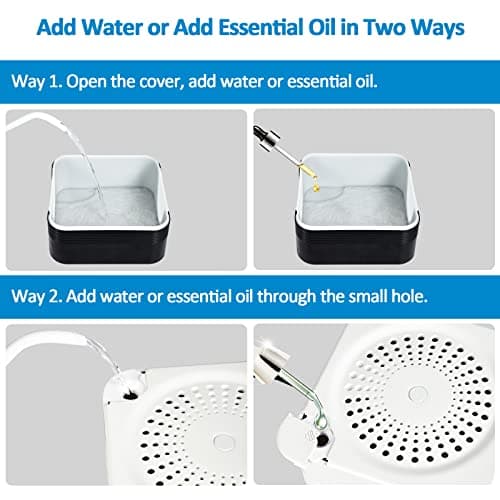 ap airpleasure Water-Based Air Purifier Air Washer, Air Revitalizer with Filter Net, Air Fresher with Warm Color LED Night Light, Small Air Cleaner for Home and Office, Aroma Diffuser for Smoke & Pet 7