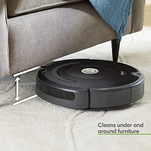 iRobot Roomba Vac Robot Vacuum (Q0120) - Easy to use, Power-Lifting Suction, Multi-Surface Cleaning, Smart Navigation Cleans in Neat Rows, Self-Charging, Alexa, 675 5
