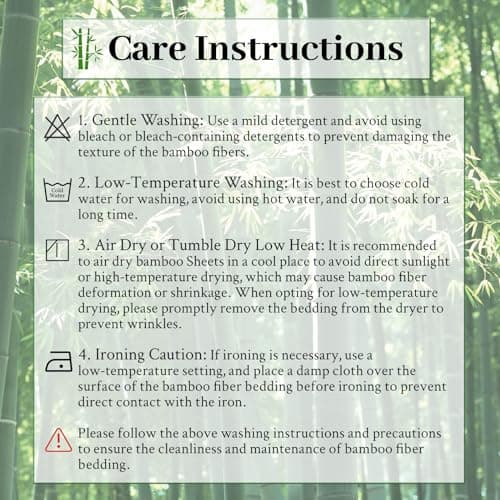 YIYEA 100% Viscose Derived from Bamboo Fitted Sheet with Pillow Cases for Hot Sleepers, 400TC Jacquard Cooling Fitted Bottom Sheet, 16" Deep Pocket, Silky Soft and Breathable, King, Black 9