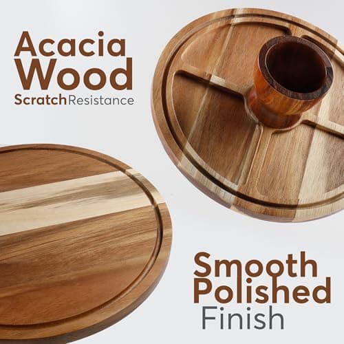 BreezyHome 2-in-1 Acacia Wood Cake Stand with Lid, Cake Stand with Acrylic Dome Light Weight, Strudy & Well Polished, Cake Plate with Lid for Parties, Weddings, and Everyday Use, Cake Display Stand with Lid 5