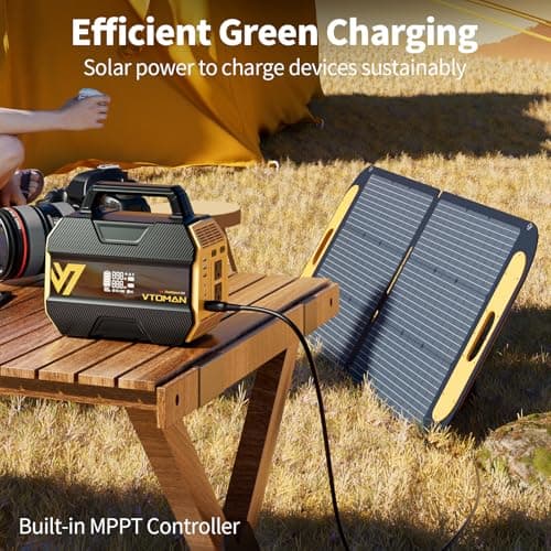 VTOMAN FlashSpeed 300 Portable Power Station, 300W 230Wh LiFePO4 Battery with 3000 Life Cycles, 100W PD USB-C Fast Charge, 6 Outputs for Outdoor Camping, Home Backup, RV, Off-Grid 8