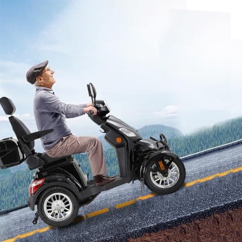 Mobility Scooter，Electric Mobility Scooter，Mobility Scooters for Adults，Heavy-Duty 4 Wheel Mobility Scooters,4 Wheel Scooter，Powered Mobility Scooters，All Terrain Mobility Scooter， (xl4l-black) 8