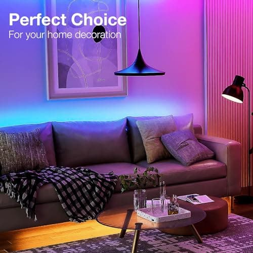 DAYBETTER LED Strip Lights 100ft, Smart Lighting with App Remote Control, RGB LED Lights for Bedroom, Music Sync Color Changing for Room Home Decor Party (1 Roll) 6