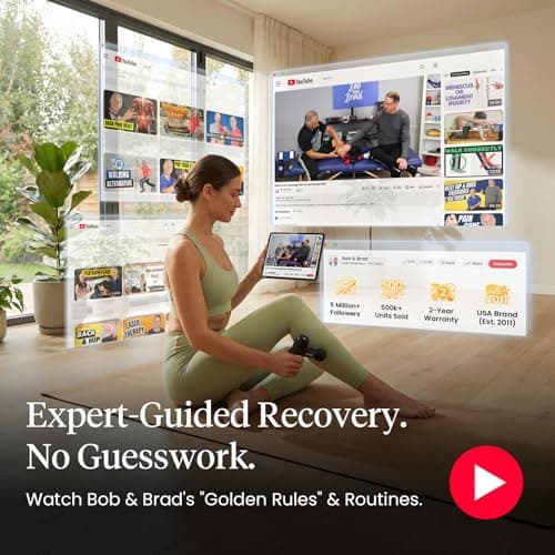 BOB AND BRAD Q2 Mini Massage Gun, Pocket-Sized Deep Tissue Massager Gun, Portable Percussion Muscle Massager Gun, Ultra Small & Quiet Muscle Massage Gun for Muscle Recovery with Carry Case 5