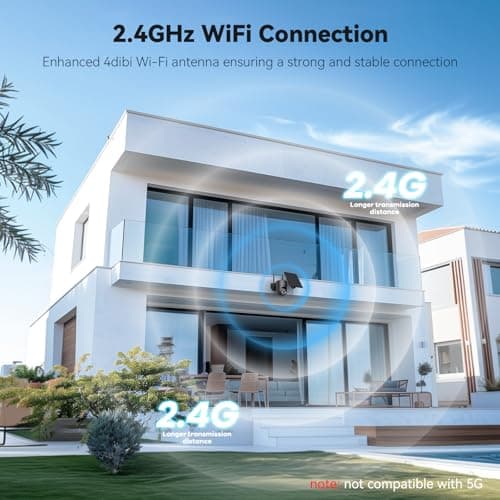 ELYSOO Security Cameras Wireless Outdoor, 2K Color Night Vision, Solar Camera Outdoor Wireless for Home Security, 4G LTE 360°Panoramic View, Weatherproof, Cellular, 2pack 6