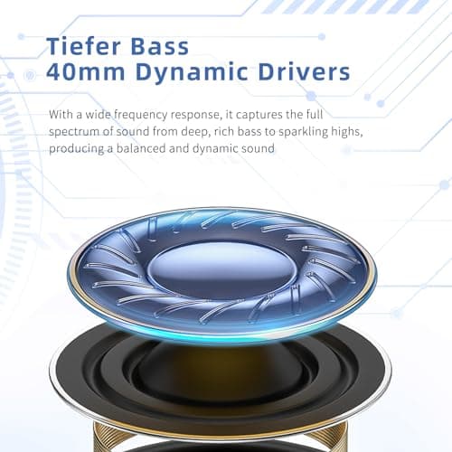 Eduiosma Active Noise Cancelling Headphones, Wireless Over Ear Bluetooth Headphones with Microphone, Transparency Mode, 70H Playtime, Hi-Res Audio, Deep Bass, Bluetooth 5.3, Lightweight Design,Black 7