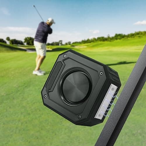PILSAMAS Golf Speaker, Golf Cart Speakers Bluetooth Wireless with Strong Magnetic, Loud with Rich Bass, Portable Outdoor IPX7 Waterproof Bluetooth Speaker, Golf Cart Accessories