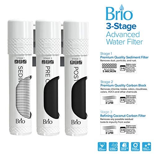 Brio Moderna UV Self Cleaning Bottleless Water Cooler Dispenser with Filtration – Adjustable Temperature – Digital Clock – LED Nightlight – Tri Temp Hot, Cold, and Room, Black Stainless Steel 6