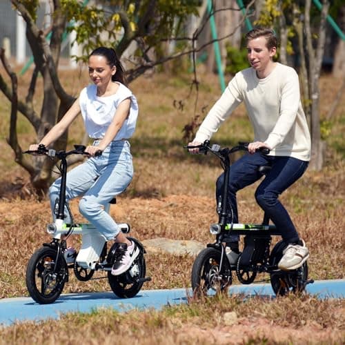isinwheel U1 Electric Bike for Adult 750W Peak Motor, 20 mph Folding Ebike, 14" Adults Electric Bicycles with Smart Uphill, 280.8Wh Battery, Mini E Bikes for Adults Teens, G𝗶fts for Teen Boys Girls 9