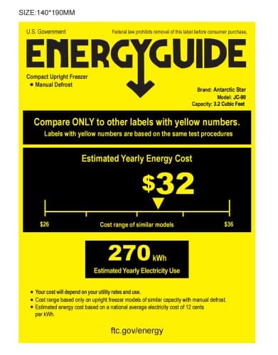 Antarctic Star Beverage Refrigerator Cooler -120 Can Mini Fridge Glass Door for Soda Beer or Wine Constant Glass Door Small Drink Dispenser Clear Front for Home, Office Bar 3.2cu.ft 9