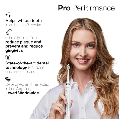 Aquasonic Duo Series PRO – Ultra-Whitening Electric Toothbrush Set – 5 Modes & Smart Timers – Premium Travel Cases & 10 Proflex Brush Heads – ADA Accepted Toothbrushes 5