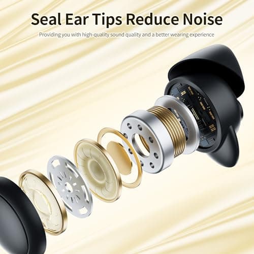 Kinglucky Sleep Earbuds for Side Sleepers,Invisible Earbuds,Sleeping Headphones Wireless Ear Buds in Ear Earphone Noise Cancelling Mini Small Ears Canal Earphones for Exercise Working Hiking 5