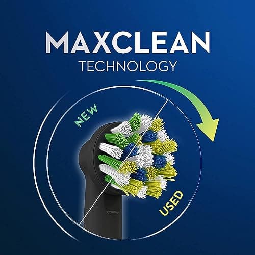 Oral-B Cross Action Replacement Brush Heads for an Oral-B Electric Toothbrush, Pack of 6, Black 5