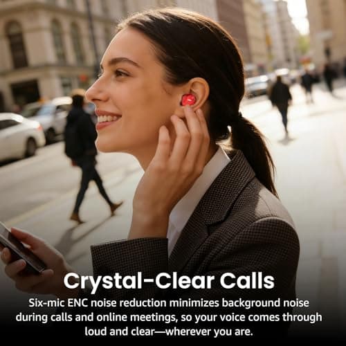 TOZO NC9 Hybrid Active Noise Cancelling Wireless Earbuds, 6 Mics ENC Clear Call, IPX8 Waterproof, in Ear Bluetooth 5.3 Headphones Stereo Bass Ear Buds 60H Playtime with LED Display 32 EQs via APP 8