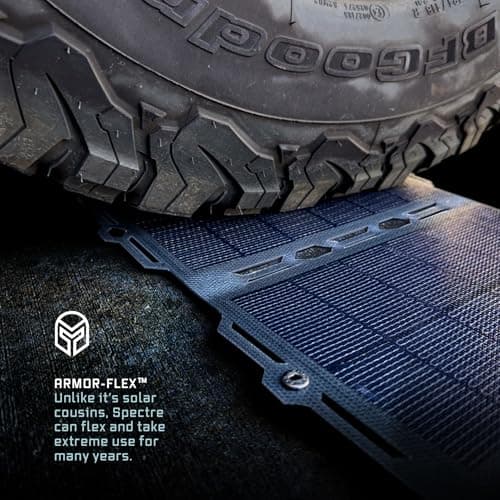 Dark Energy Poseidon Pro Indestructible Portable Charger with Spectre 18W Solar Panel | USB-A and USB-C, Ultra-Durable Armorflex, Ultra-Lite Flexible Panels | Signature Series Path, Hi-Vis Orange 6