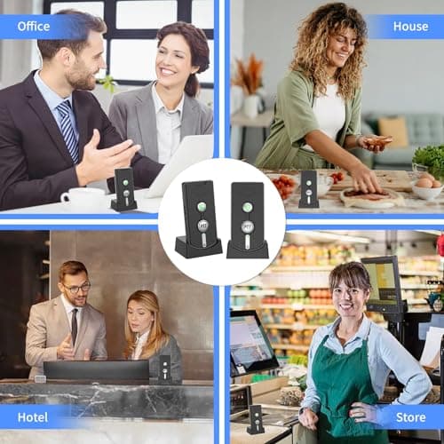 Intercoms Wireless for Home, Room to Room Intercom System with Charging Base, Push to Talk, Long Range, Clear Loud Sound, Two Way Intercom for Home Office 8