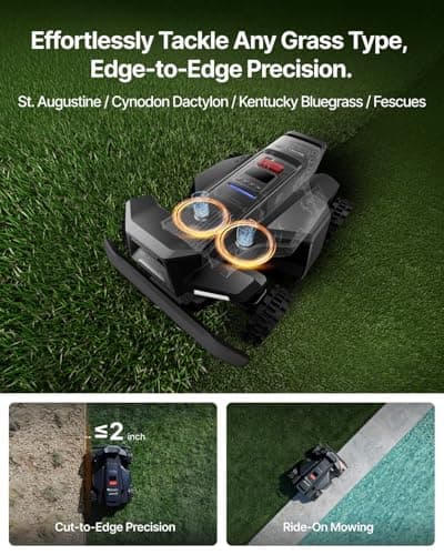 Segway Navimow X430 Robot Lawn Mower Wire Free, for up to 1 Acre, 4WD for 84% Slopes, Zero-Turn for Damage-Free Mowing, ORV-Tuned Lawnmower, MowMentum with 2 × 180W Motors, 0.75–4 in Cutting Height 5