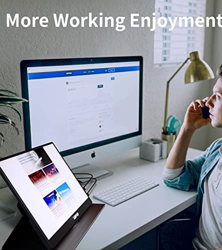 ADPOP 17.3'' IPS FHD 240Hz Portable Monitor | USB-C & HDMI | RGB Backlighting | Smart Cover & Speakers | Gaming, Office & Travel | Ultra-Slim HDR | for Laptop/PC/Mac/Phone/Xbox/PS5/Switch 8