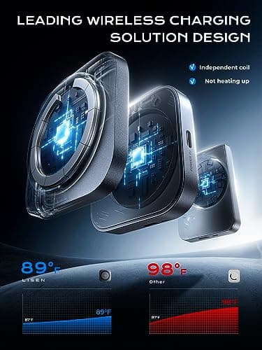 LISEN 3 in 1 Charging Station for Apple Magsafe Charger Travel Accessories, Wireless Charger 3 in 1 for iPhone 16 15 Pro Max Magsafe Accessories Charger for Airpods iWatch iPhone 12-16 Black 6