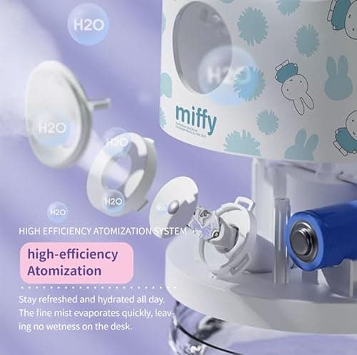 Miffy Crystal Ball Mist Humidifier - Romantic Gift Choice(Pink) 7