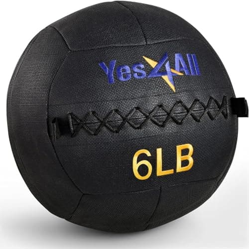 Yes4All Wall Ball - Soft Weighted Ball for Full Body Workout and Strength Exercise 6 LB