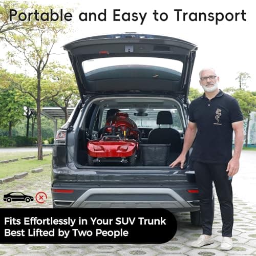 Ecomobi 16-32 Miles Long Range Heavy Duty Mobility Scooter for Adults & Seniors, 500/1000W & 400/500LBS Capacity Power Electric Wheelchair w/Off-Road Absorber,10/13" Tires, Windbreak Plate Design 6