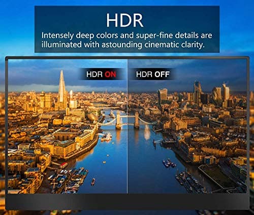 cocopar Portable Monitor 15.6-inch FHD 1080p FHD HDR FreeSync USB-C Computer Display with Dual Type-C Mini HDMI for Laptop PC Mac Surface Xbox PS4/5 (Renewed) 5