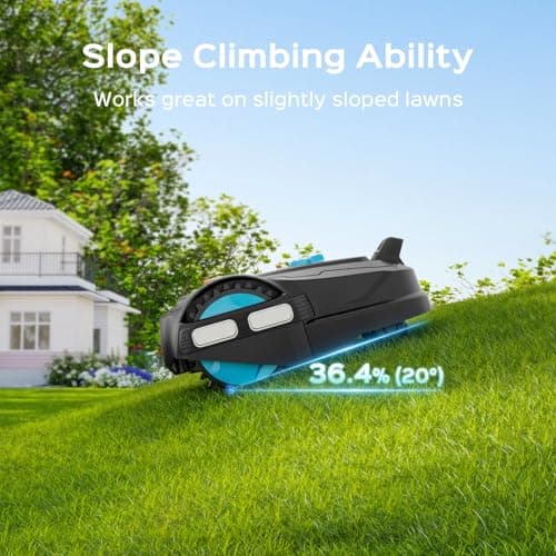 YARDCARE 2026 M800Plus GPS+3D Vision Cordless Robot Lawn Mower with Bow-Shaped Path Mowing, APP Control, Robotic Lawnmower with Obstacle Avoidance, Auto-Charging for Lawns up to 8611 sq.ft 8