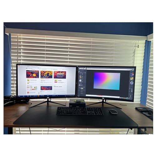 ZZA Curved Monitor 27 Inch with 2K 2560 x 1440 75hz,Computer Monitor 27 inch QHD with HDMI,DP and Wall Mountable,Tilt Adjustability PC 1440p 1650R Monitor for Working,Gaming 4