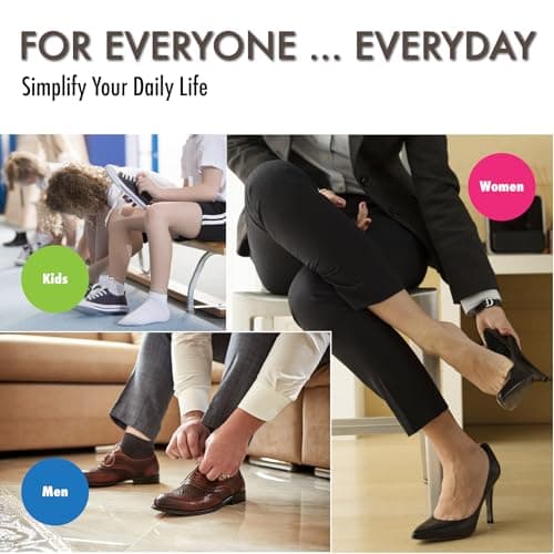 Velette 2 Pack Metal Shoe Horn Long Handle for Seniors - 16.5" Extra Long Shoe Horn for Seniors, 7.5" Travel Shoes Horns for Men, Women, and Kids - Shoehorn Long-Handle, Shoes Spoon, Gifts for Elders 6