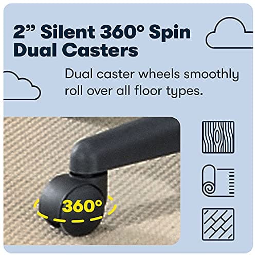 Serta Manager Office Chair, Ergonomic Computer Chair with Layered Body Pillows, Contoured Lumbar Zone, Faux Leather, Roasted Chestnut Brown 13